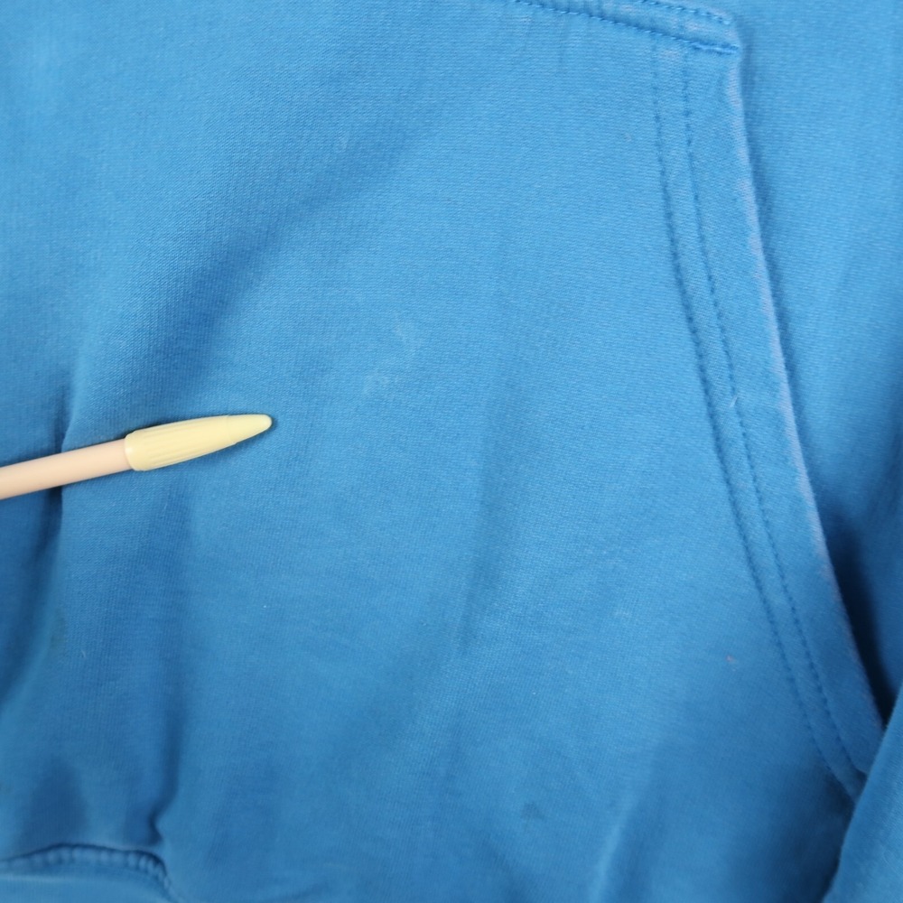 Vintage Y2K Nike Gray Tag Blue Hoodie Size L Large Mini Swoosh Thrashed - Picture 4 of 16